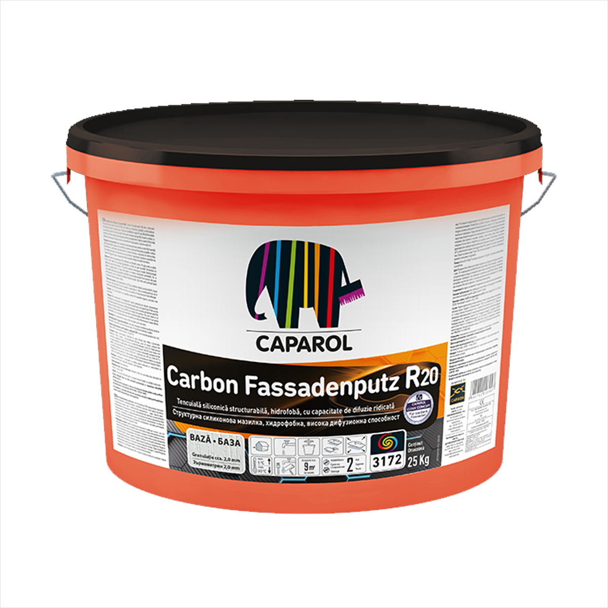 Carbon Fassadenputz R20 - Tencuială decorativă - structură zgâriată